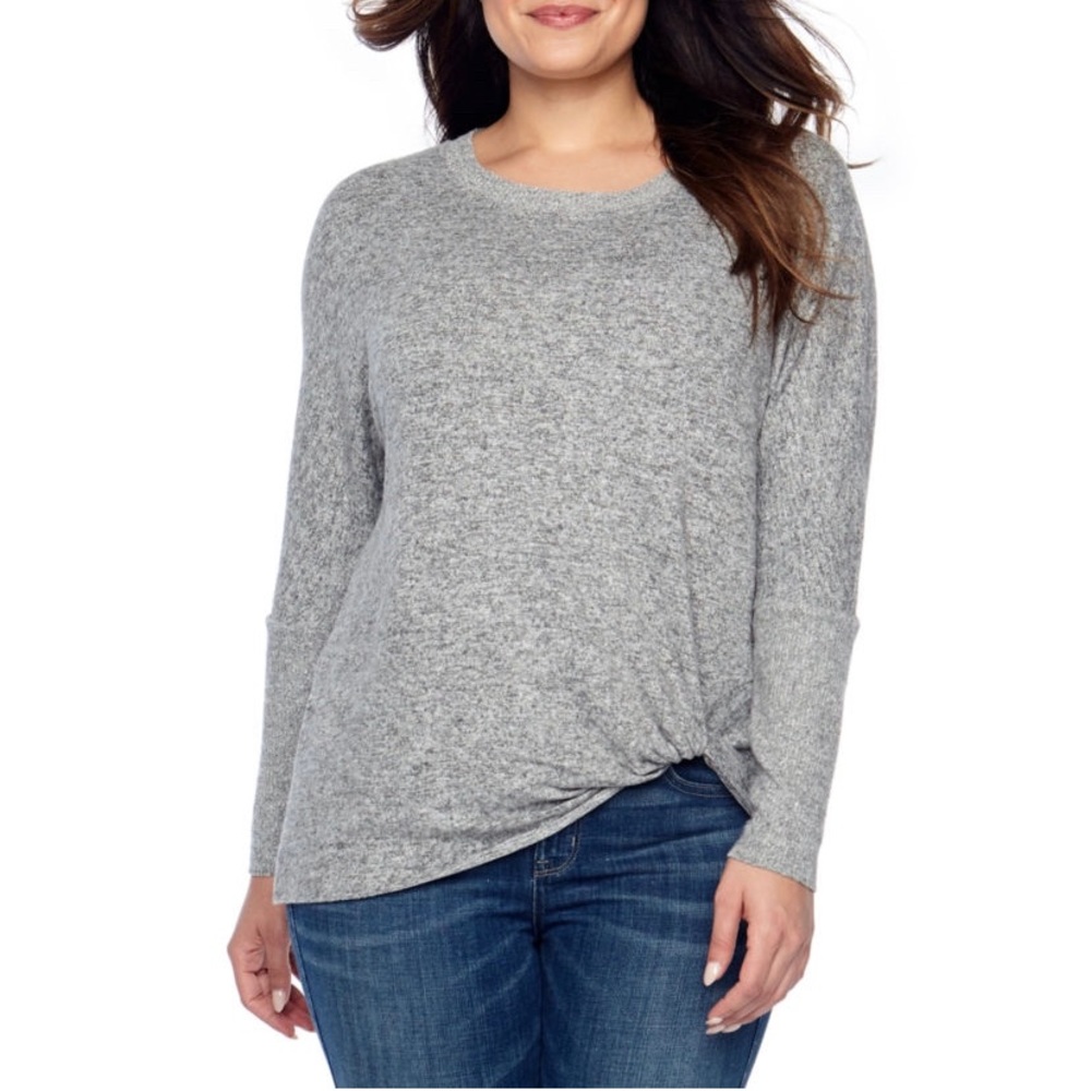 NWT Bold Elements Scoop Neck Long Sleeve Tunic Top